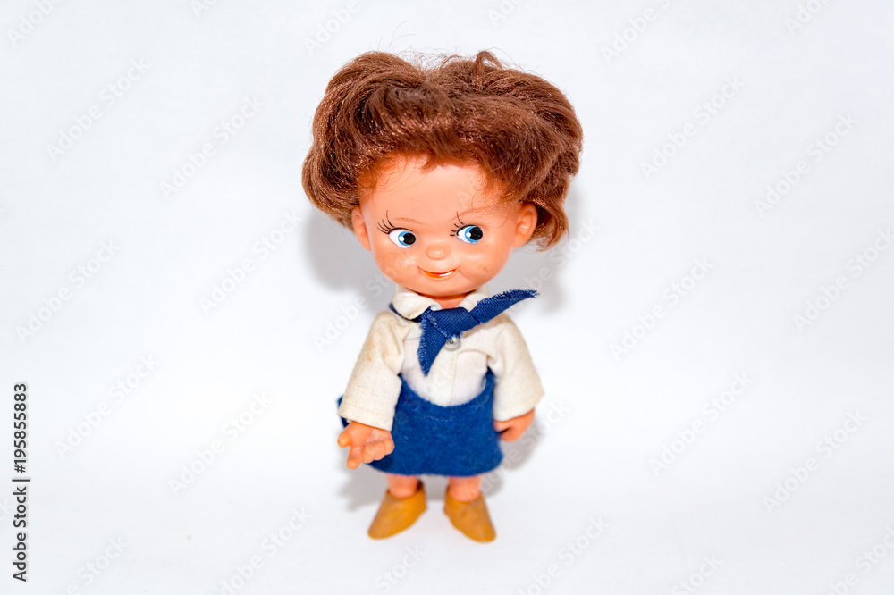 Toy doll made of fabric and safe plastic for children's games
Toy doll made of fabric and safe plastic for children's games