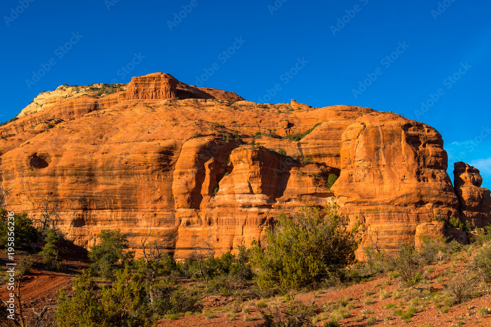 A red rock butte in Arizona
