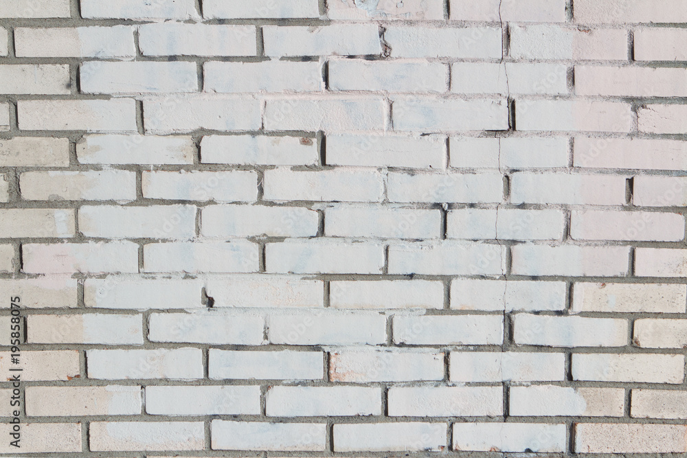 white gray brick wall background with gray glue