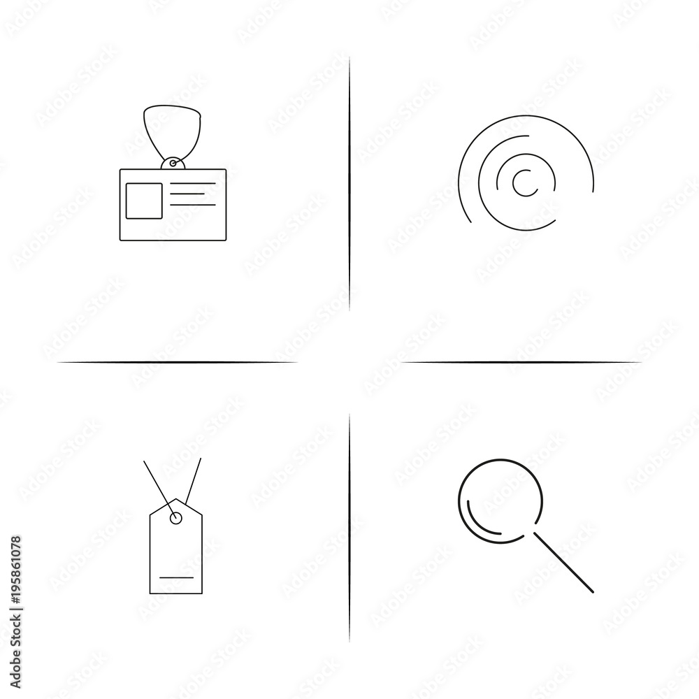 Business simple linear icon set.Simple outline icons Business simple linear icon set.Simple outline icons