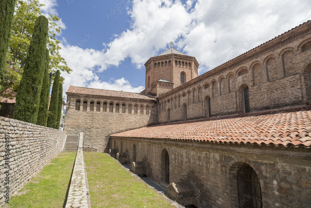 Monastery of Santa Maria de Ripoll, Ripoll, Province Girona,Catalonia, Spain.