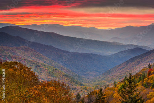 Smoky Mountains National Park  Tennessee  USA Autumn
