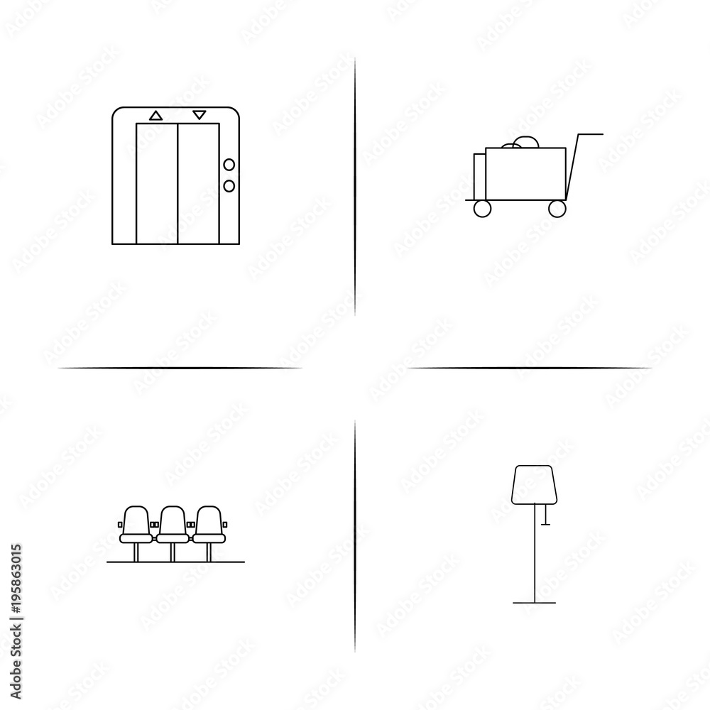 Travel simple linear icon set.Simple outline icons Travel simple linear icon set.Simple outline icons