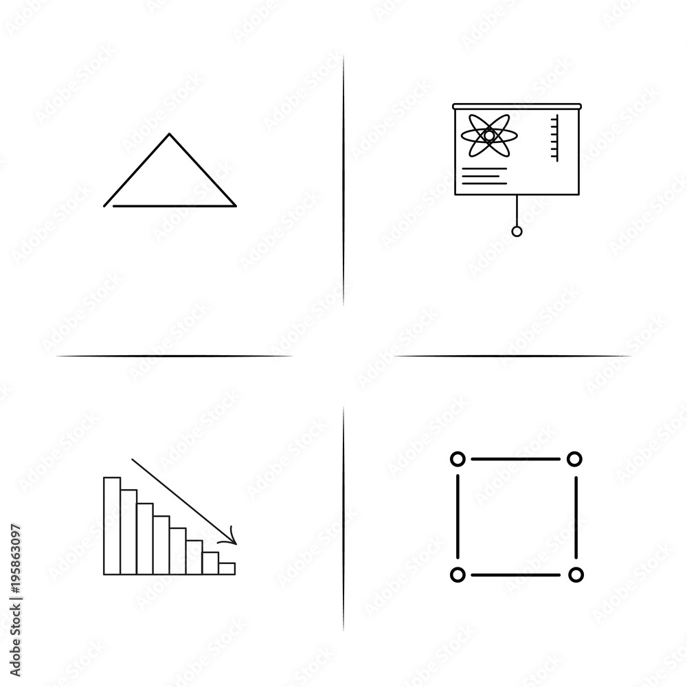 Education And Science simple linear icon set.Simple outline icons Education And Science simple linear icon set.Simple outline icons