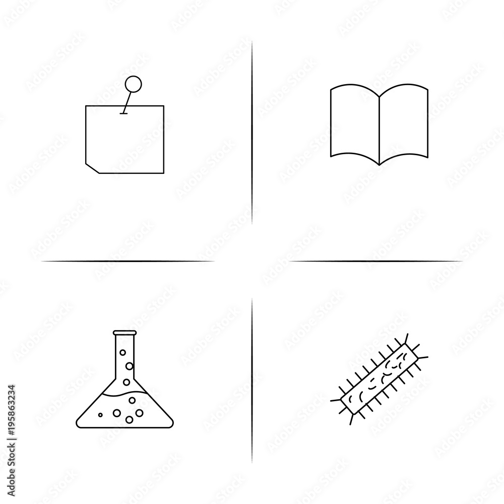 Education And Science simple linear icon set.Simple outline icons Education And Science simple linear icon set.Simple outline icons