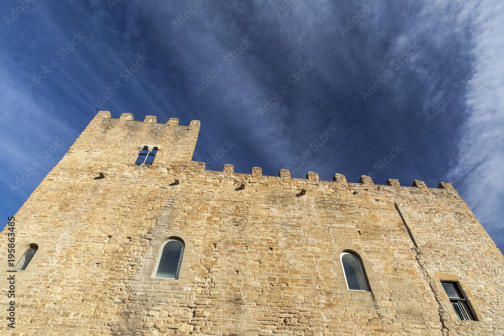 Ancient building, castle, Castell Palau, La Bisbal Emporda, Costa Brava, province Girona, Catalonia.Spain.