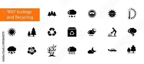 Environment icon set