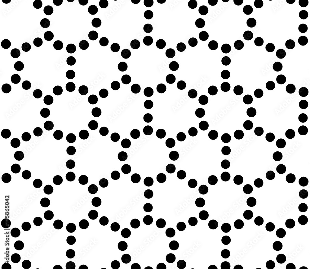 Seamless vector pattern with dotted circles Seamless vector pattern with dotted circles