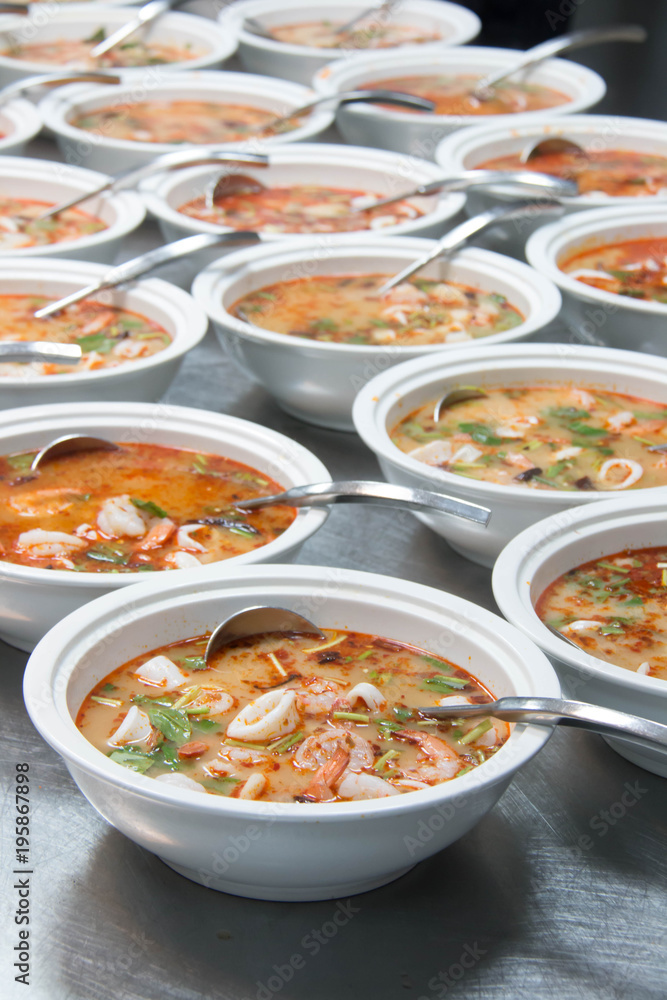 Tom yum thai spice soup, thai food