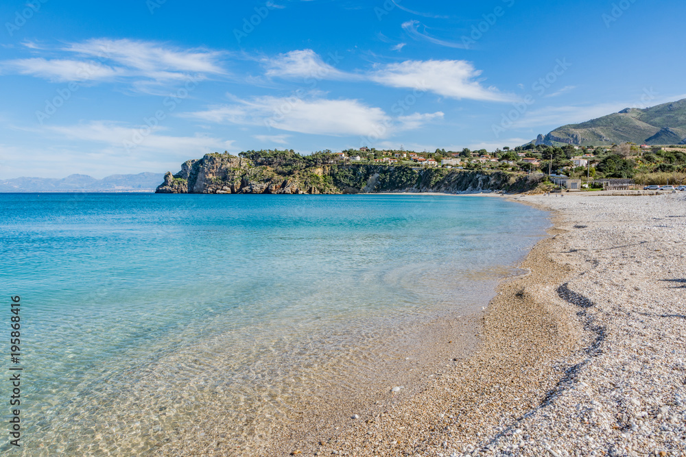 La spiaggia di Guidaloca a Scopello, Sicilia