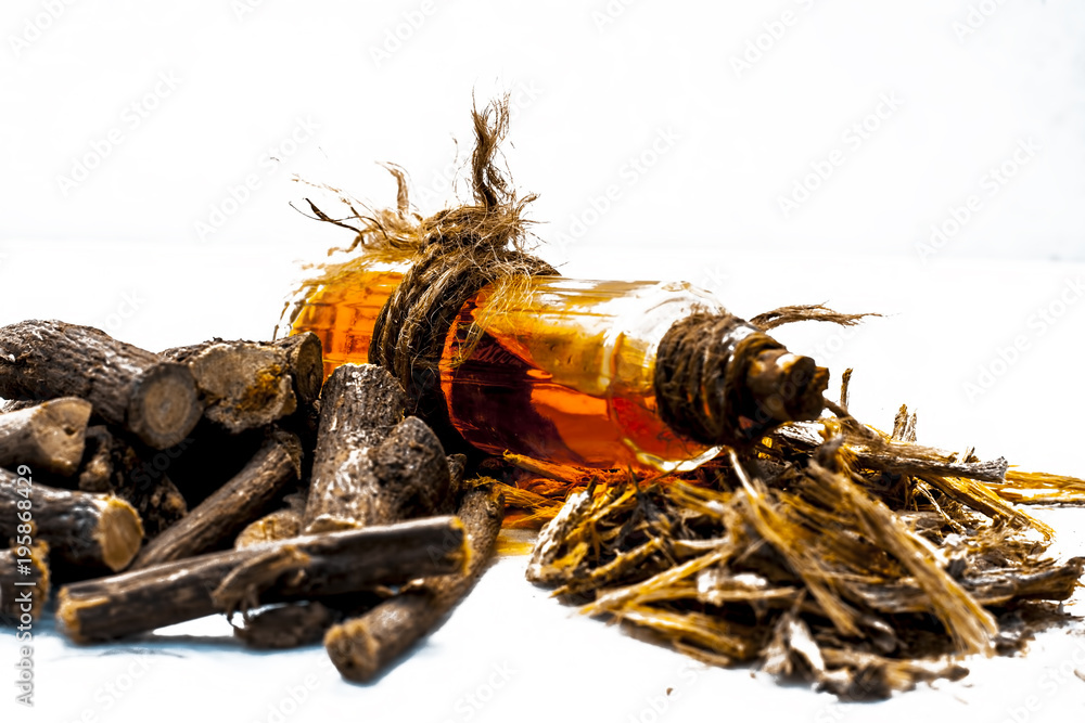 Ayurvedic herb Liquorice root,Licorice root, Mulethi or Glycyrrhiza