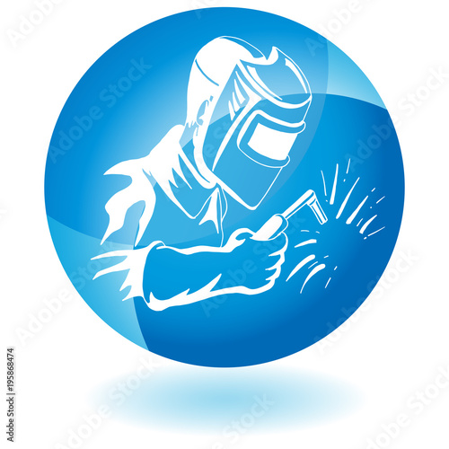Welder Welding Industrial Work Button