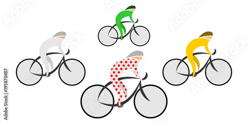 Cyclistes Peloton TdF