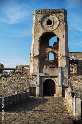 historical ruins of castle Krzyztopor in Swietokrzyskie, Poland photo