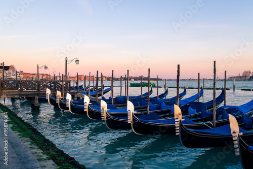 Gondolas on Grand Canal in Venice © Kavita