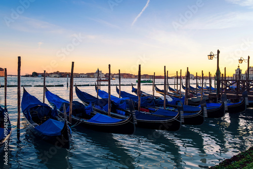 Gondolas on Grand Canal in Venice © Kavita