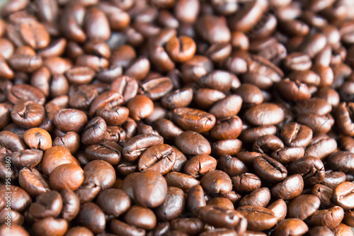 coffee beans background and texture
