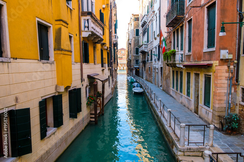 Venice cityscape, narrow water canal © Kavita
