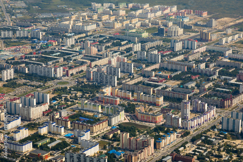 Top view the city of Nizhnevartovsk in spring © Vladimir Melnikov
