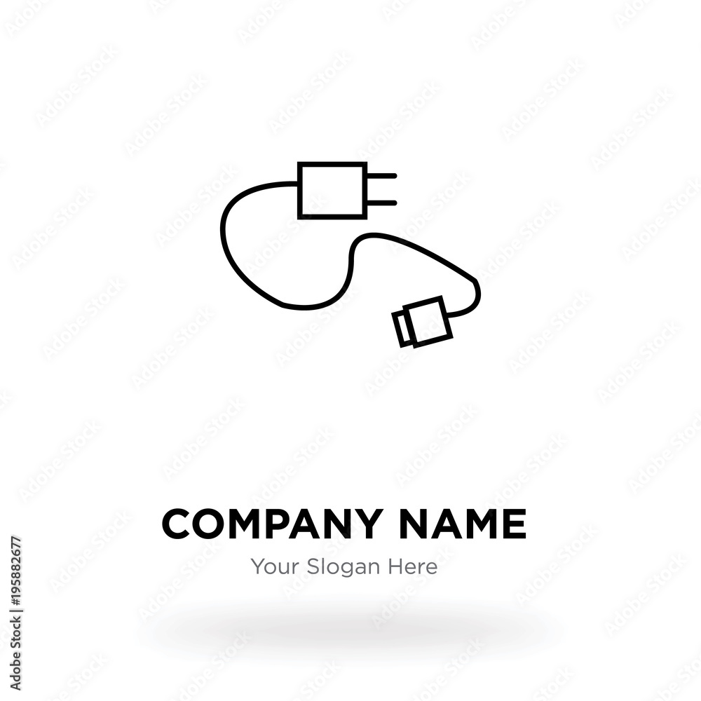 Charger company logo design template, Business corporate vector icon