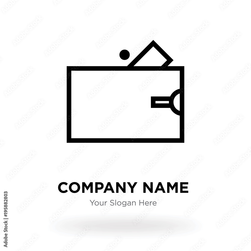 Wallet company logo design template, Business corporate vector icon Wallet company logo design template, Business corporate vector icon