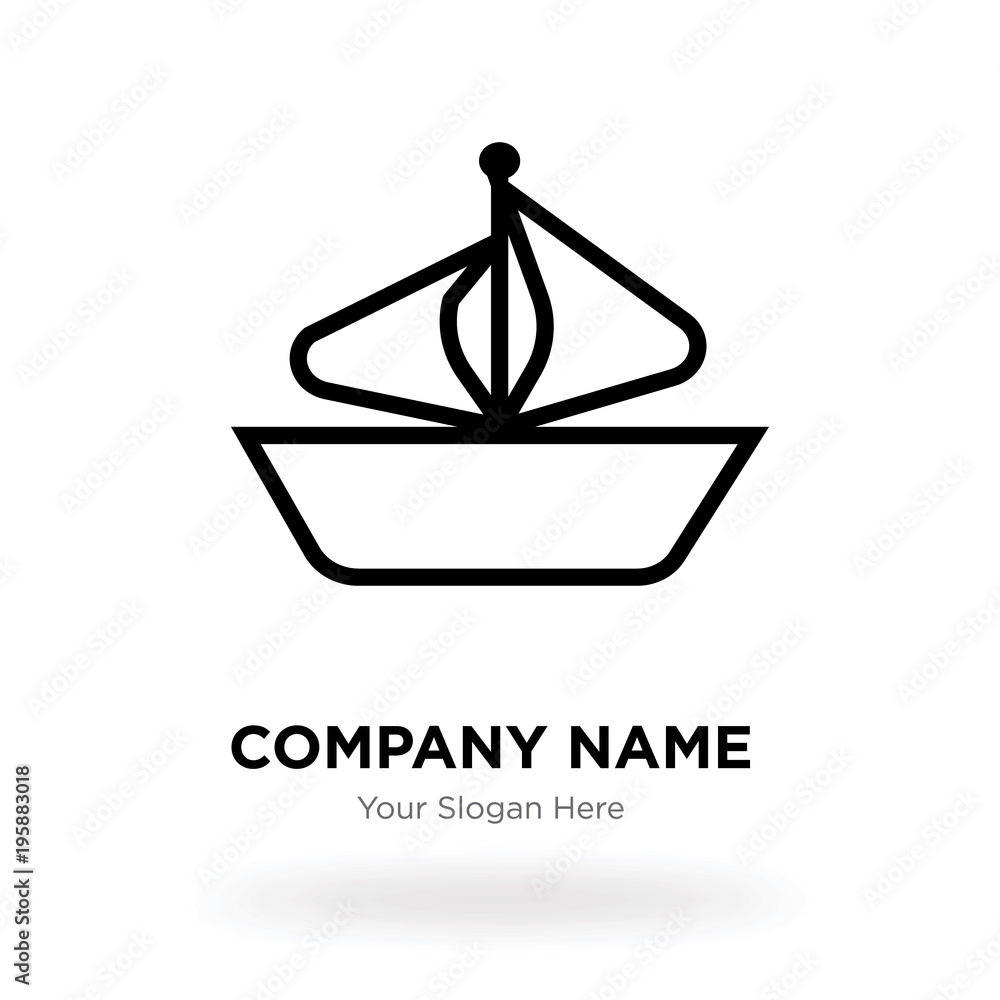 Ship company logo design template, Business corporate vector icon Ship company logo design template, Business corporate vector icon