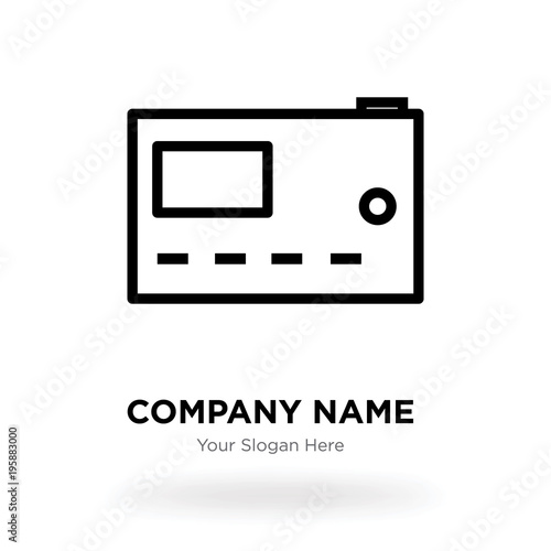 Microwave company logo design template, Business corporate vector icon