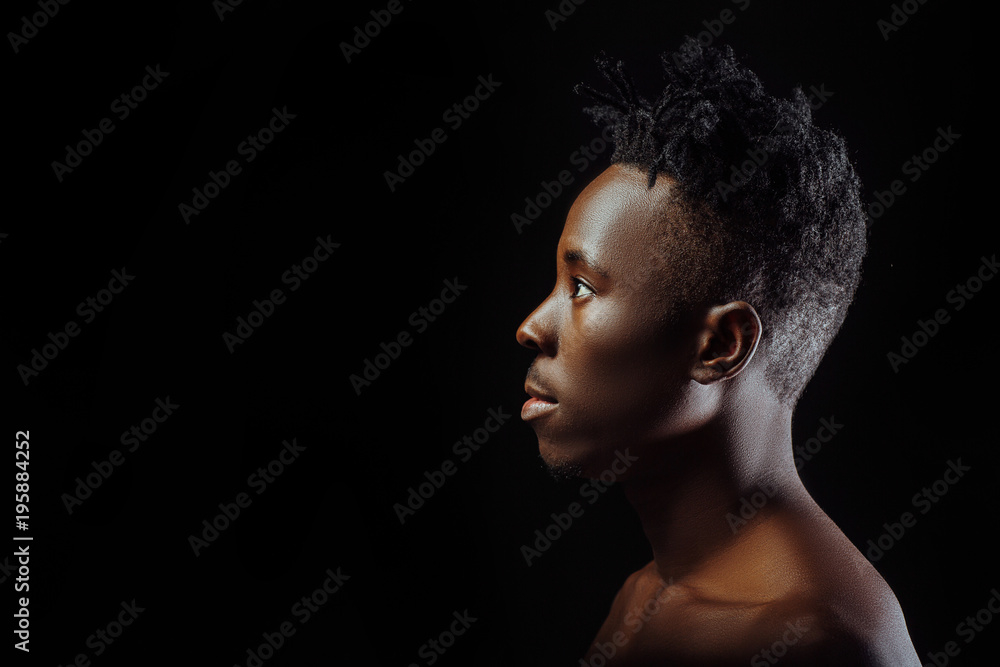 African American man with dreadlocks African American man with dreadlocks