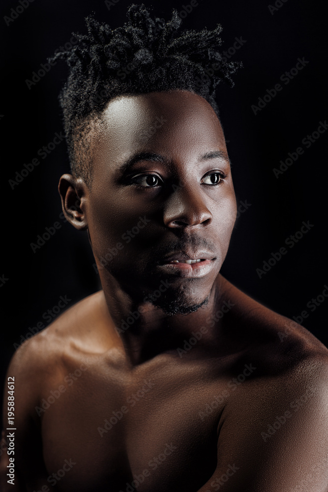 African American man with dreadlocks African American man with dreadlocks