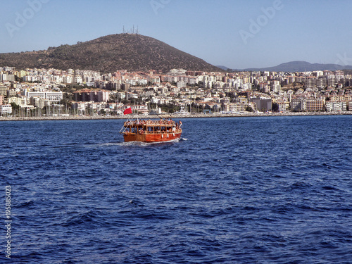Boat on sea
