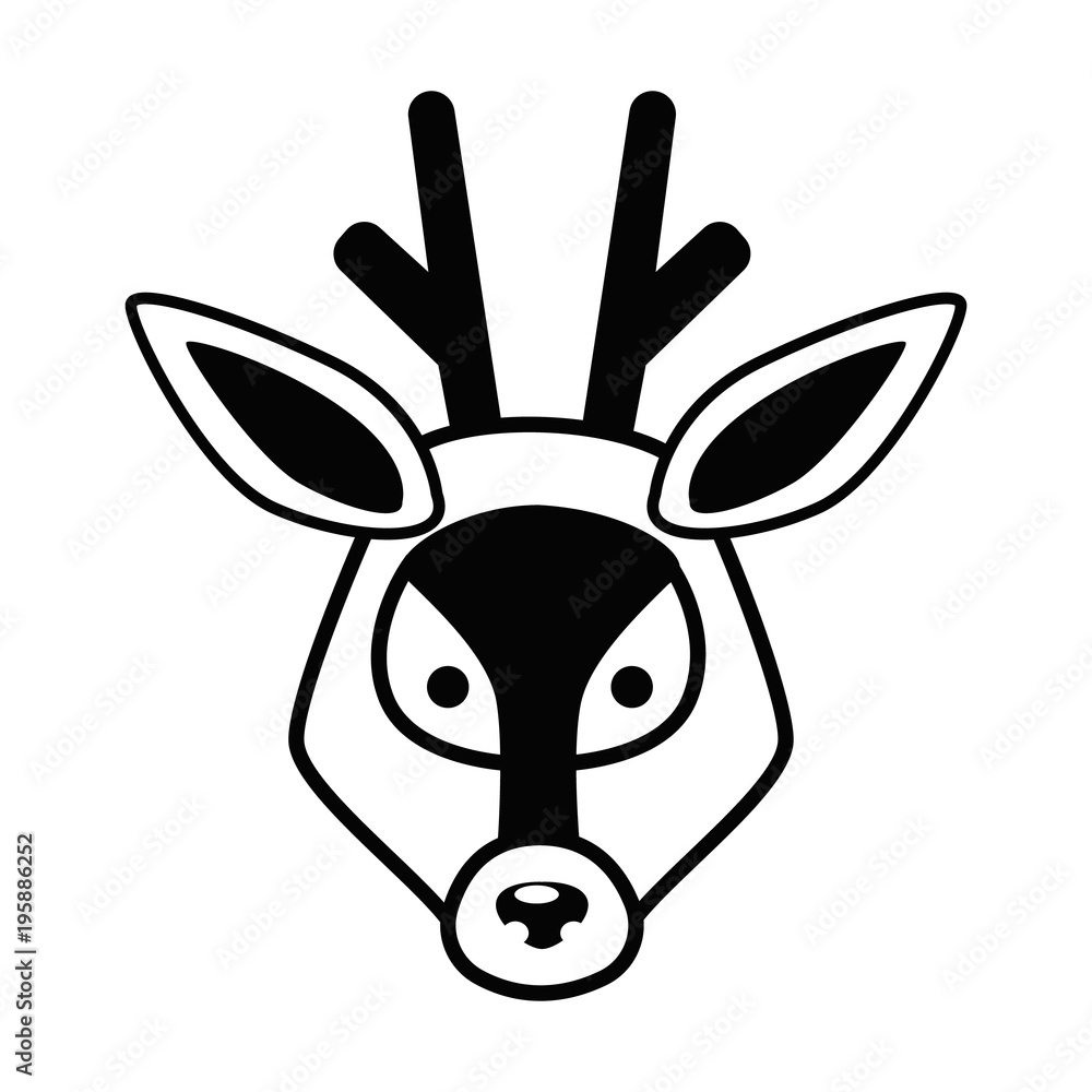 Animal muzzle line simple icon Animal muzzle line simple icon