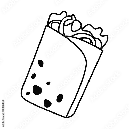 fast food line simle icon