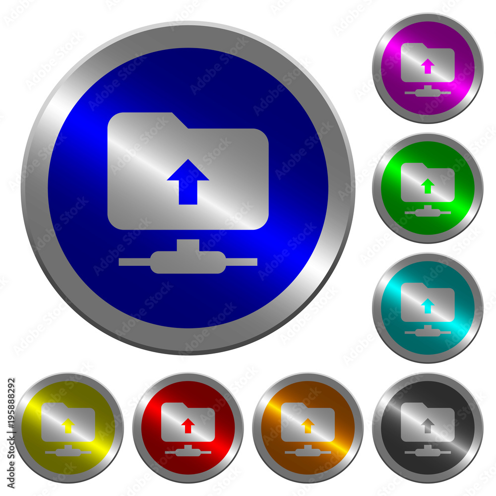 FTP navigate up luminous coin-like round color buttons FTP navigate up luminous coin-like round color buttons