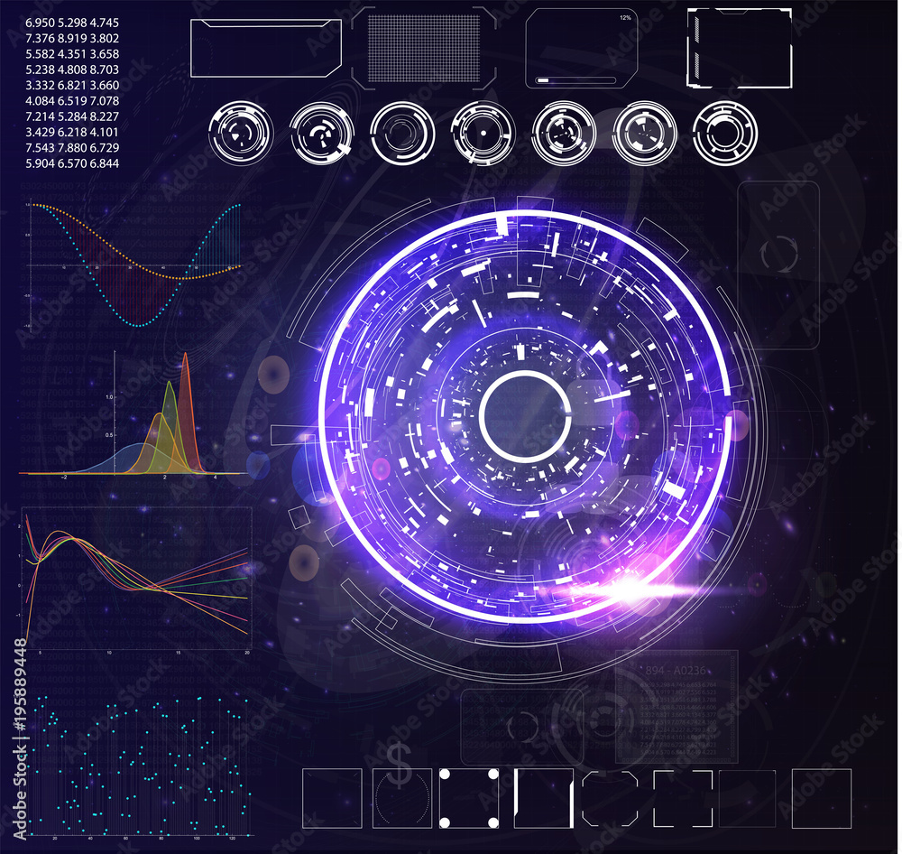 Elements for HUD interface Elements for HUD interface