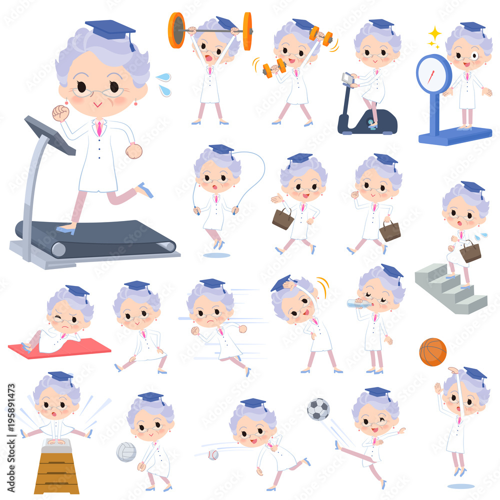 Research Doctor old women_Sports & exercise