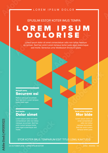 Modern art poster template