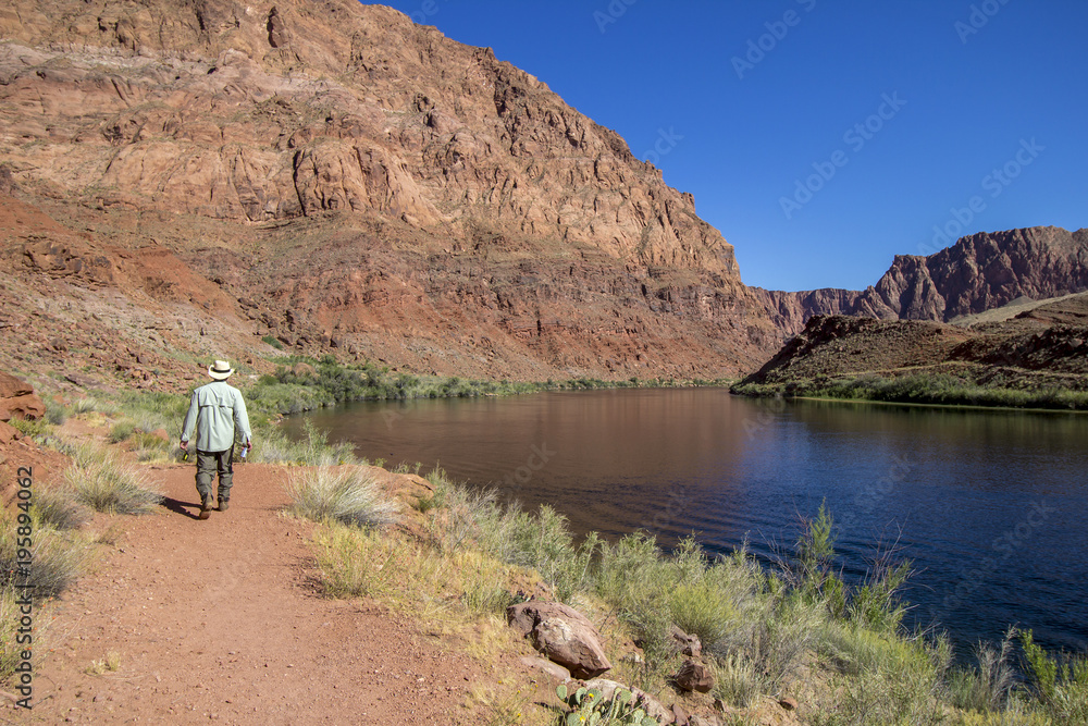 Going Fly Fishing on the Colorado river near Lees Ferry, AZ