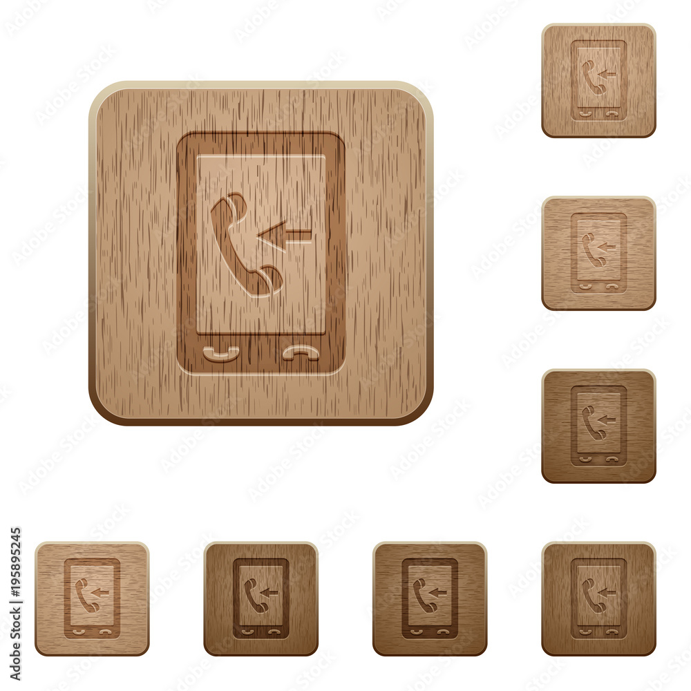 Mobile incoming call wooden buttons Mobile incoming call wooden buttons