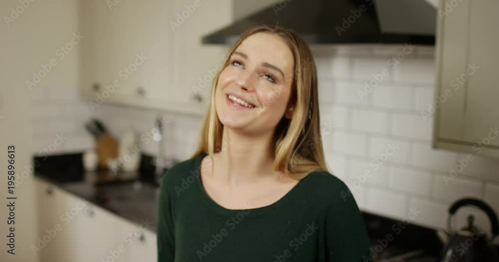 4K Young enthusiastic woman making expressive video call to a friend 4K Young enthusiastic woman making expressive video call to a friend