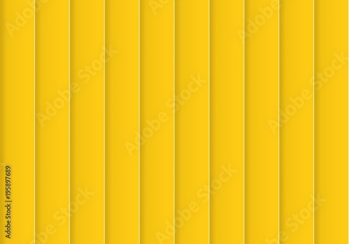 Colorful background consisting of yellow rectangle in a row next to each other. Mosaic of geometric elements. Yellow vertical louver of parts 