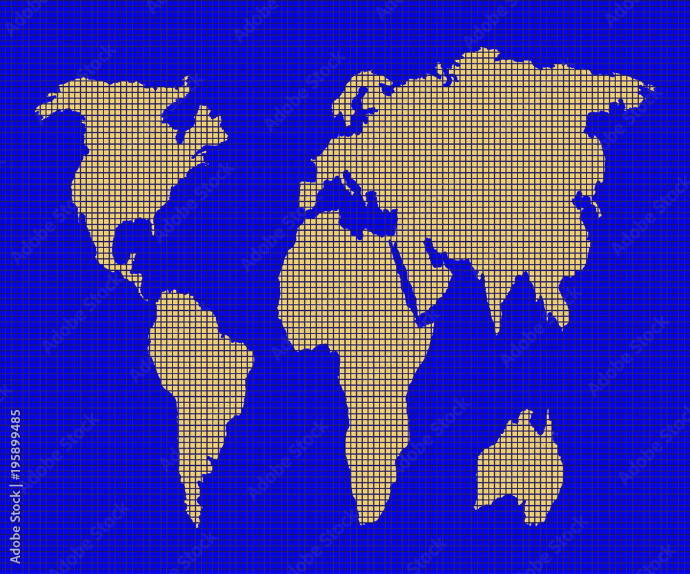 Golden map worldpixels grid