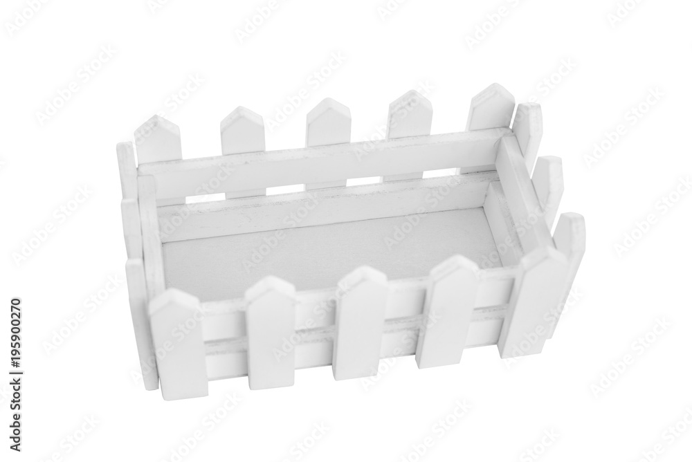 Wooden box in the form of a fence. Wooden box in the form of a fence.