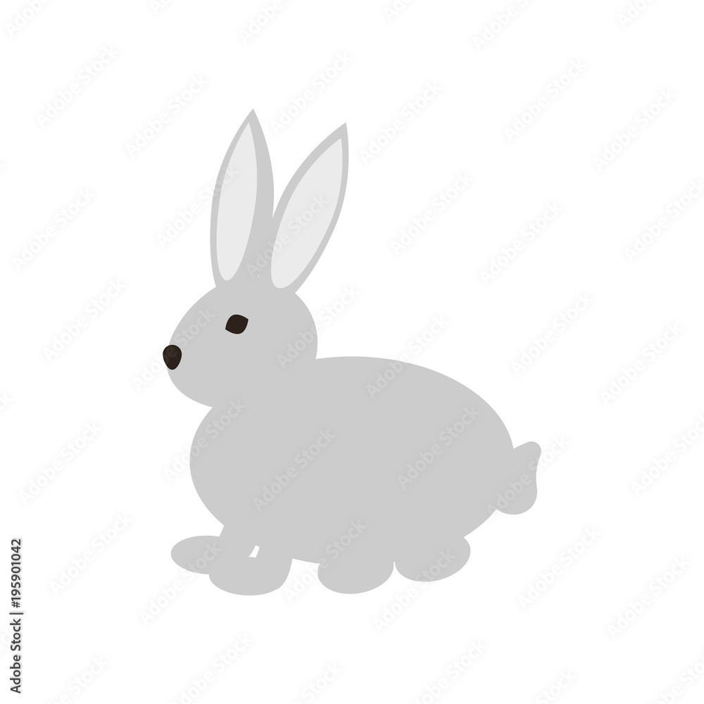 rabbit icon. vector sign symbol on white background rabbit icon. vector sign symbol on white background