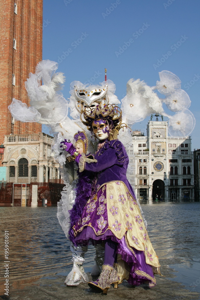 mask from masquerade on Venice carnival Italy