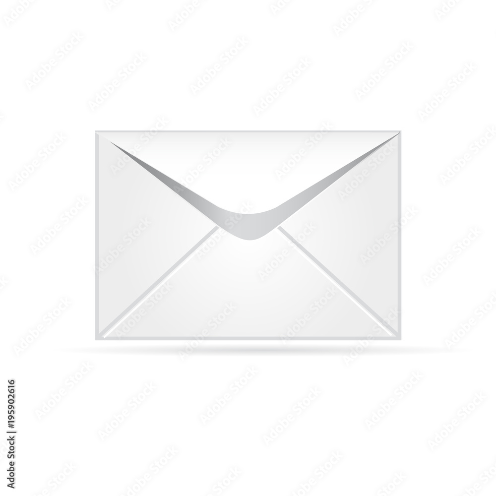 The envelope icon. Vector illustration for your design