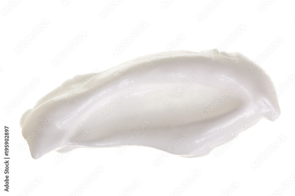 white cosmetic face cream isolated on white background white cosmetic face cream isolated on white background