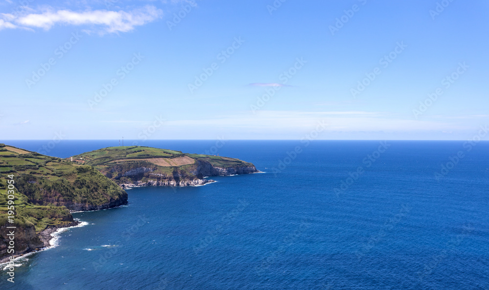 Sao Miguel Island and Atlantic sea, Azores Portugal