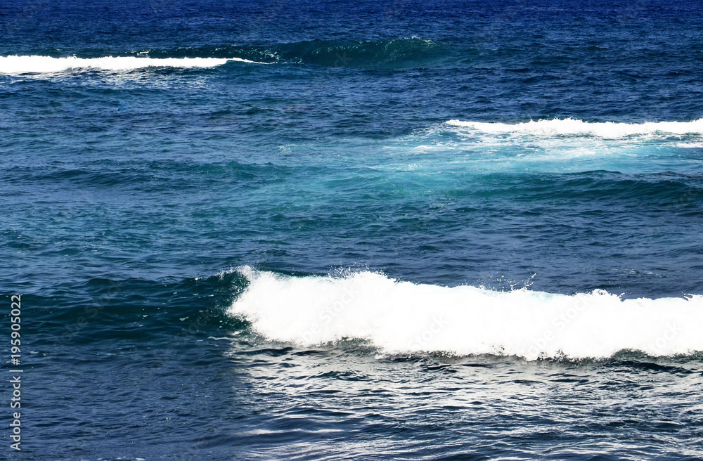 Blue ocean water with waves nature background.Relax,vacation or surfing concept. Blue ocean water with waves nature background.Relax,vacation or surfing concept.