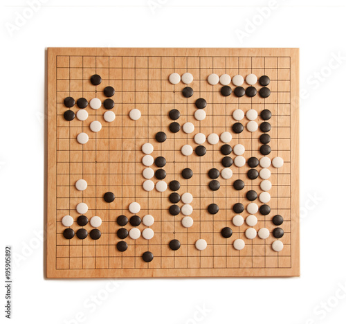 Desk for board game Go. Top view