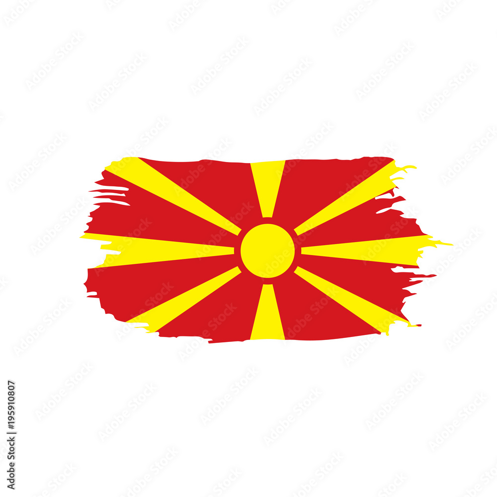Macedonia flag, vector illustration
